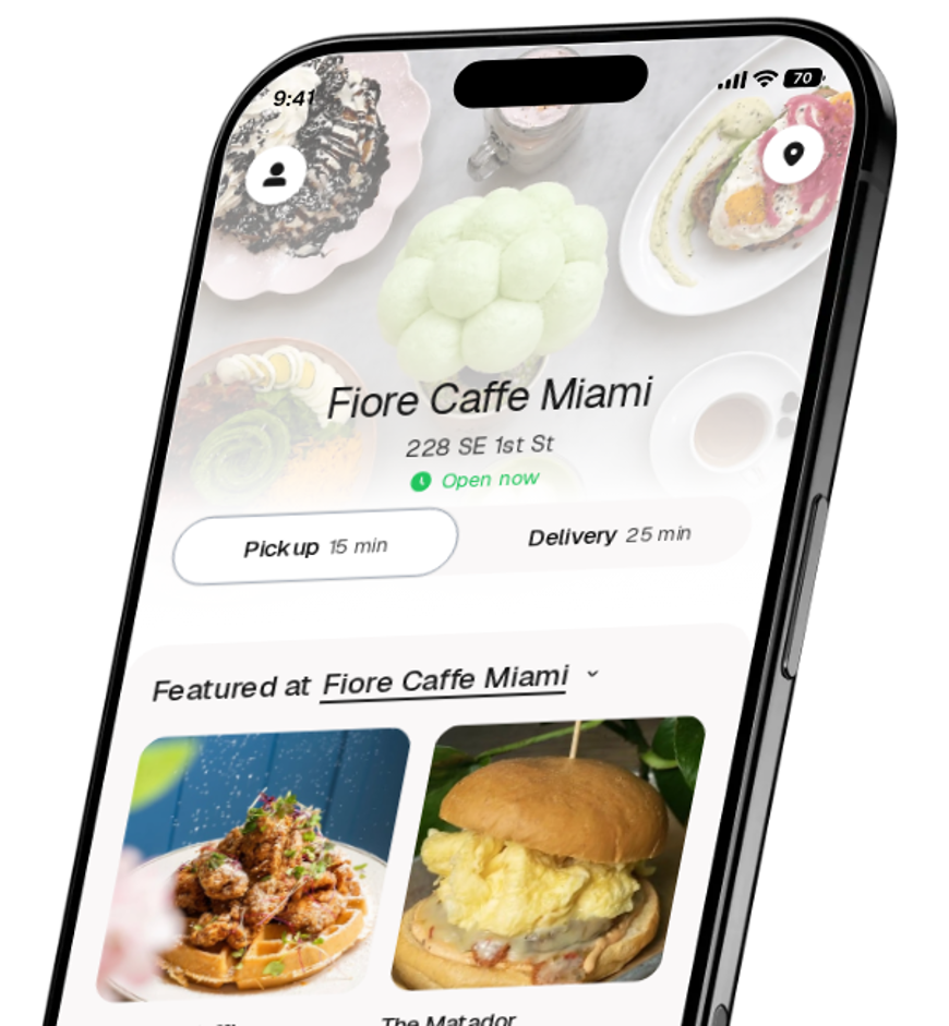 Fiore Caffe Miami app preview