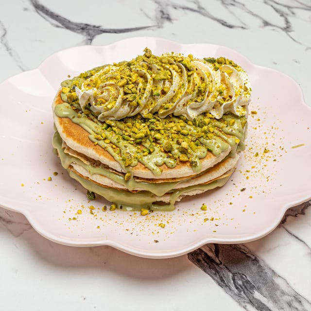 Pistachio Pancakes.